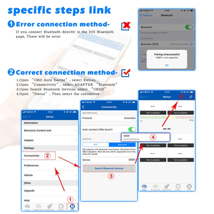 Mini Bluetooth 4.0 ELM327 OBD Car Fault Diagnostic Scanner - In Car by buy2fix | Online Shopping UK | buy2fix