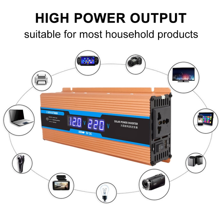 Carmaer 24V to 220V 500W Car Multi-function Double Digital Display Inverter Household Power Converter - In Car by buy2fix | Online Shopping UK | buy2fix