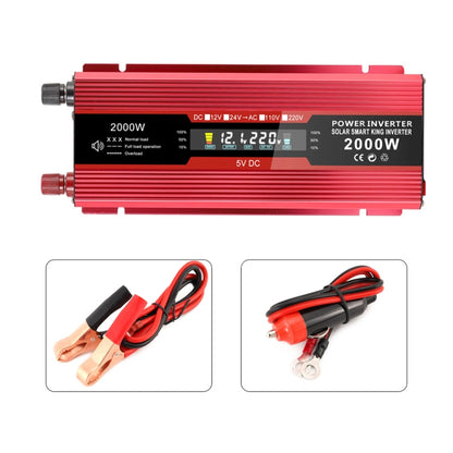 Carmaer US Plug 12V to 110V 2000W Car LCD Display Inverter Household Power Converter - In Car by buy2fix | Online Shopping UK | buy2fix