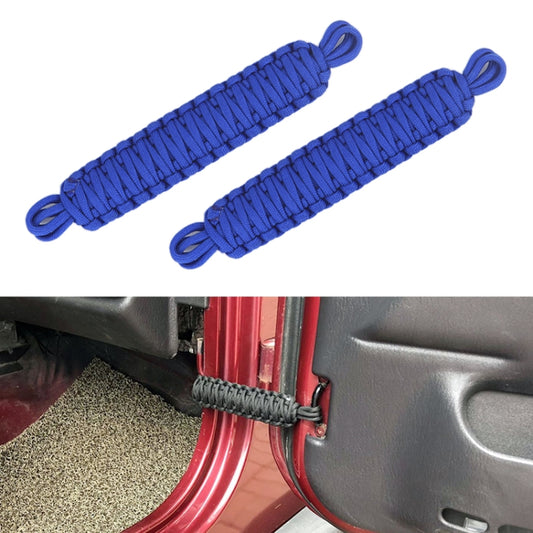 Car Door Limit Braided Rope Strap for Jeep Wrangler (Blue) - In Car by buy2fix | Online Shopping UK | buy2fix