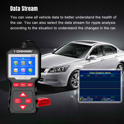 KONNWEI KW320 Car OBD2 Fault Diagnosis Tool - In Car by KONNWEI | Online Shopping UK | buy2fix