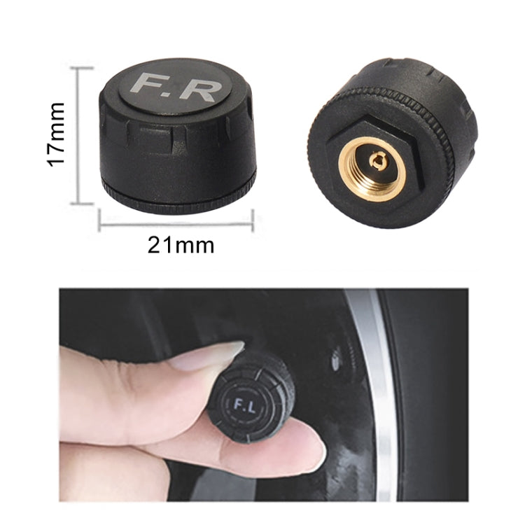 Car High Precision Solar Charging Tire Pressure Monitoring System TPMS, External Voice Sensor - In Car by buy2fix | Online Shopping UK | buy2fix