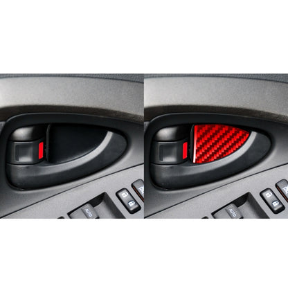 Car Carbon Fiber Inside Door Bowl Decorative Sticker for Toyota RAV4 2006-2013, Left and Right Drive (Red) - In Car by buy2fix | Online Shopping UK | buy2fix