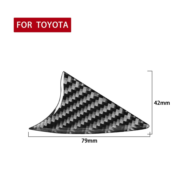 Car Carbon Fiber Air Conditioner Switch Decorative Sticker for Toyota Highlander 2014-2019, Left Drive - In Car by buy2fix | Online Shopping UK | buy2fix