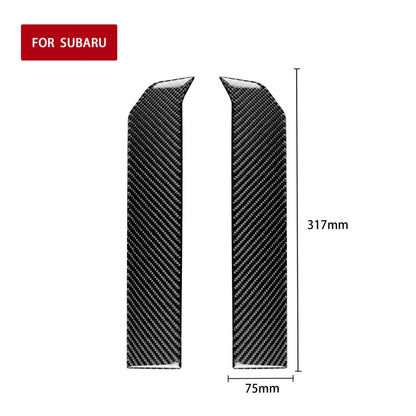 2 in 1 Car Carbon Fiber Both Sides of the Landing Platform Decorative Sticker for Subaru BRZ / Toyota 86 2017-2019, Left and Right Drive Universal -  by buy2fix | Online Shopping UK | buy2fix