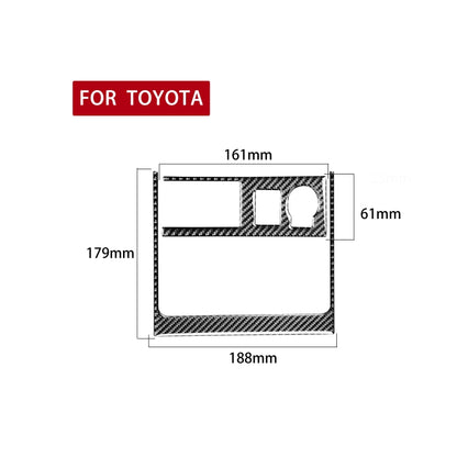 2 PCS / Set Carbon Fiber Car Cigarette Lighter Panel Decorative Sticker for Toyota 4Runner 2010-2020 - In Car by buy2fix | Online Shopping UK | buy2fix