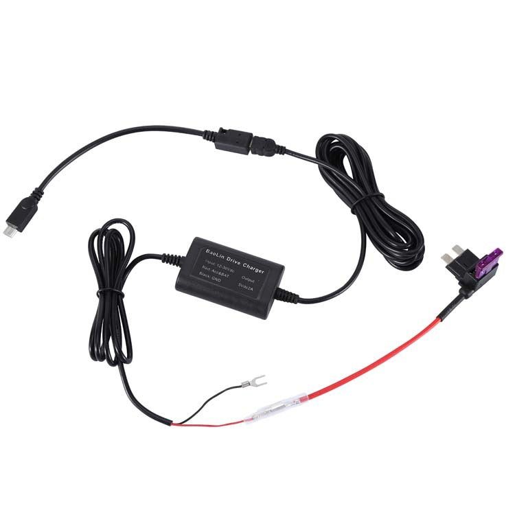 Vehicle Data Recorder Voltage Drop Line 12V to 5V Low Voltage Protection Electrical Appliance Step-down Line, Length: 3.2m - In Car by buy2fix | Online Shopping UK | buy2fix