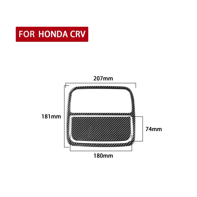 2 PCS / Set Carbon Fiber Car Front Reading Light Panel Decorative Sticker for Honda CRV 2007-2011,Left and Right Drive Universal - In Car by buy2fix | Online Shopping UK | buy2fix