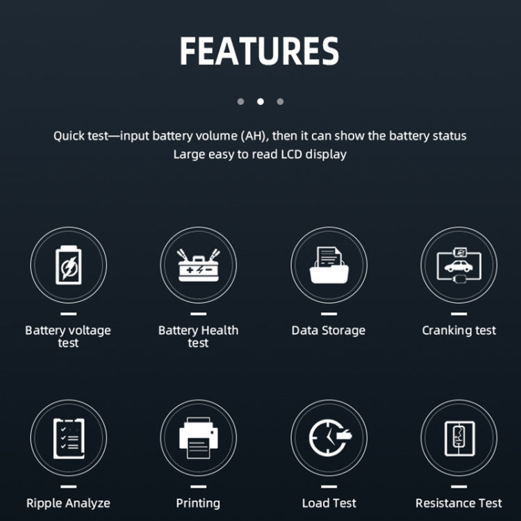 Car 12V Battery Detector Digital Diagnostic Test Tool - In Car by buy2fix | Online Shopping UK | buy2fix