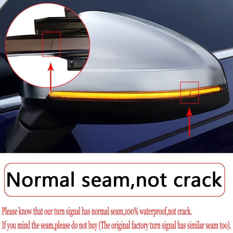 1 Pair For Audi TT MK2 2007-2014 Car Dynamic LED Turn Signal Light Rearview Mirror Flasher Water Blinker (Transparent Black) - In Car by buy2fix | Online Shopping UK | buy2fix