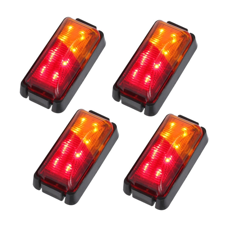 4pcs MK-049 Truck 8LEDs Double Color Side Marker Light - In Car by buy2fix | Online Shopping UK | buy2fix