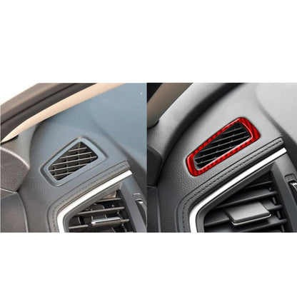 Car Carbon Fiber Dashboard Air Outlet Decorative Sticker for Honda Tenth Generation Civic 2016-2019, Right Drive (Red) - In Car by buy2fix | Online Shopping UK | buy2fix