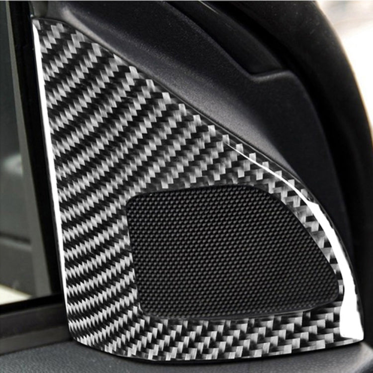 2 PCS Car Carbon Fiber Left and Right Speakers Decorative Sticker for Mitsubishi Lancer EVO (Only GTS) 2008-2015, Left and Right Drive Universal -  by buy2fix | Online Shopping UK | buy2fix