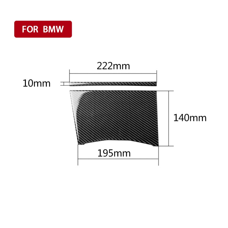 2 in 1 Car Carbon Fiber Water Cup Cover Decorative Sticker for BMW 3 Series G20/G28/325Li/330d/335 2019-2020, Right Drive -  by buy2fix | Online Shopping UK | buy2fix