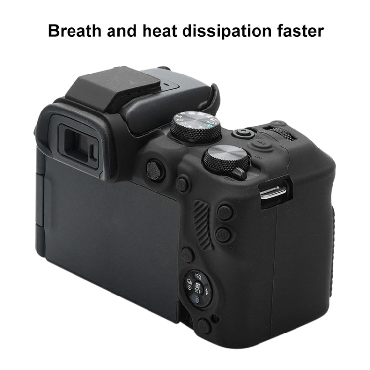 For Canon EOS R10 Soft Silicone Protective Case (Black) - Camera Accessories by buy2fix | Online Shopping UK | buy2fix