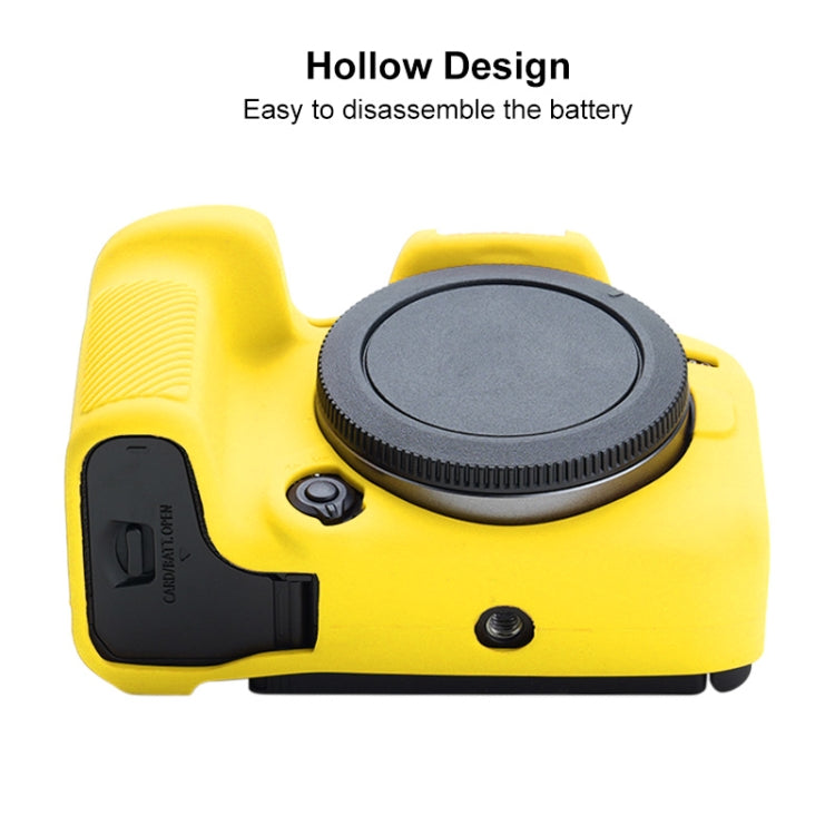 For Canon EOS R10 Soft Silicone Protective Case (Yellow) - Camera Accessories by buy2fix | Online Shopping UK | buy2fix