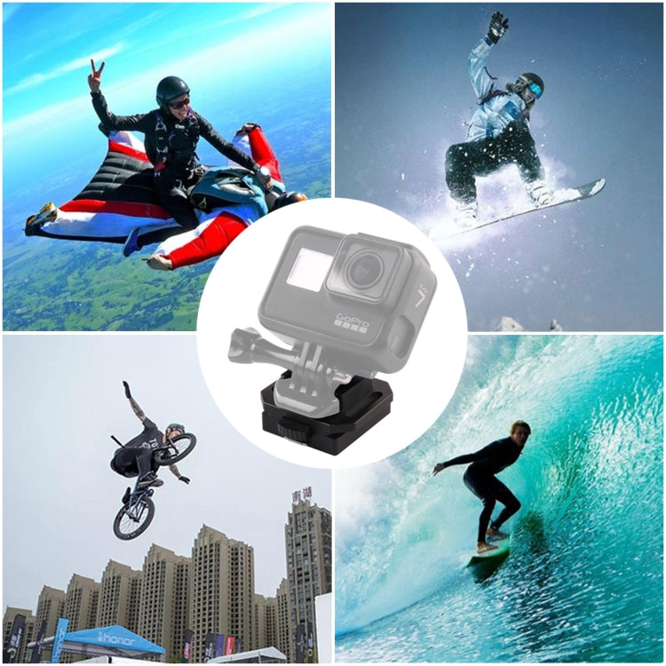 GP193 Aluminium Alloy Helmet Selfie Stand for GoPro HERO 1/2/3/3+/4/5 Session/6/7 , Xiaoyi and 4K 2 Generation Sports Camera - DJI & GoPro Accessories by buy2fix | Online Shopping UK | buy2fix