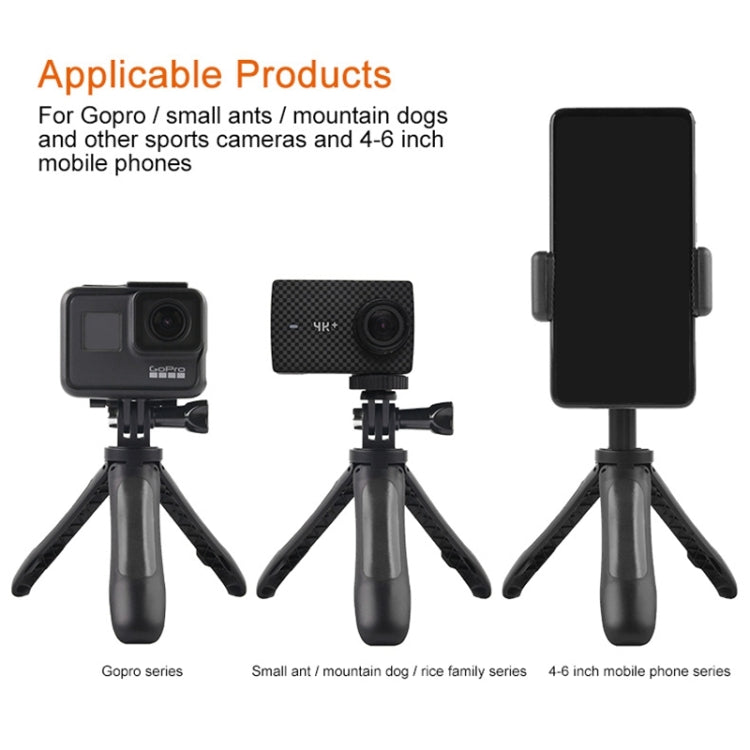 GP446 Multifunctional Mini Fixed Tripod for GoPro Hero11 Black / HERO10 Black /9 Black /8 Black /7 /6 /5 /5 Session /4 Session /4 /3+ /3 /2 /1, DJI Osmo Action and Other Action Cameras(Grey) - DJI & GoPro Accessories by buy2fix | Online Shopping UK | buy2fix