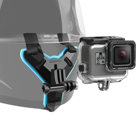Helmet Belt Mount + Waterproof Housing Protective Case for GoPro HERO7 Black /6 /5 - DJI & GoPro Accessories by buy2fix | Online Shopping UK | buy2fix