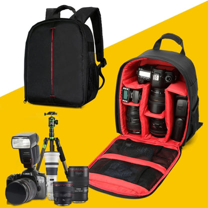 DL-B028 Portable Casual Style Waterproof Scratch-proof Outdoor Sports Backpack SLR Camera Bag Phone Bag for GoPro, SJCAM, Nikon, Canon, Xiaomi Xiaoyi YI, iPad, Apple, Samsung, Huawei, Size: 27.5 * 12.5 * 34 cm(Red) - Camera Accessories by buy2fix | Online Shopping UK | buy2fix