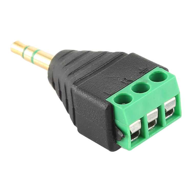 3.5mm Male Plug 3 Pole 3 Pin Terminal Block Stereo Audio Connector - Audio Adapter by buy2fix | Online Shopping UK | buy2fix