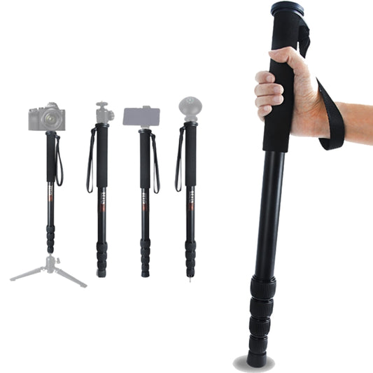BEXIN P285-A Portable Travel Outdoor DSLR Camera Aluminum Alloy Monopod Holder (Black) - Camera Accessories by BEXIN | Online Shopping UK | buy2fix