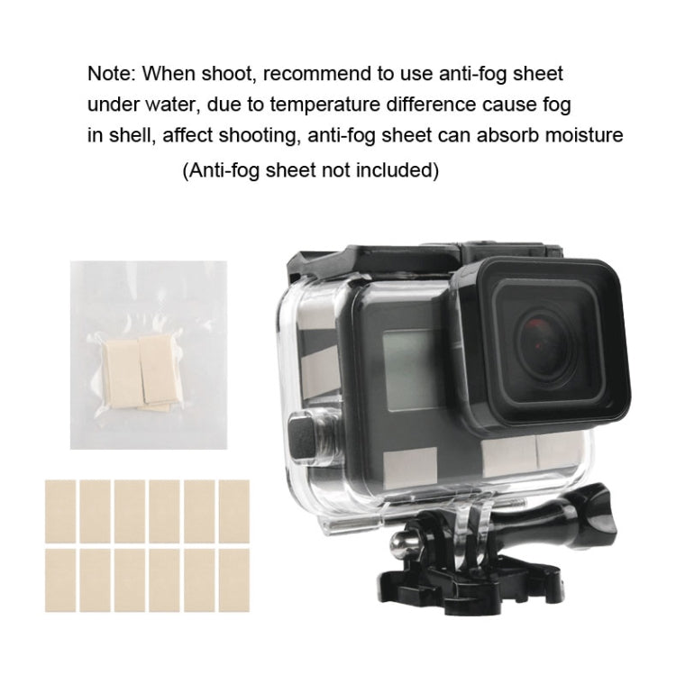 45m Waterproof Housing Protective Case + Touch Screen Back Cover for GoPro NEW HERO /HERO6 /5, with Buckle Basic Mount & Screw, No Need to Remove Lens (Transparent) - DJI & GoPro Accessories by buy2fix | Online Shopping UK | buy2fix