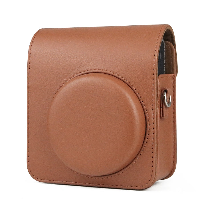 Full Body Camera Retro PU Leather Case Bag with Strap for FUJIFILM instax mini 40 (Brown) - Camera Accessories by buy2fix | Online Shopping UK | buy2fix