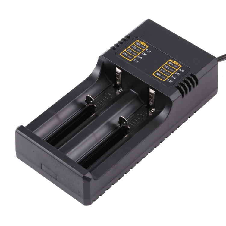 MS-282AX 2-Slot Lithium Battery Charger For 18650 / 26650 / 14500 / 16340 / 18500 Lithium Batteries, US Plug - Charger & Converter by buy2fix | Online Shopping UK | buy2fix