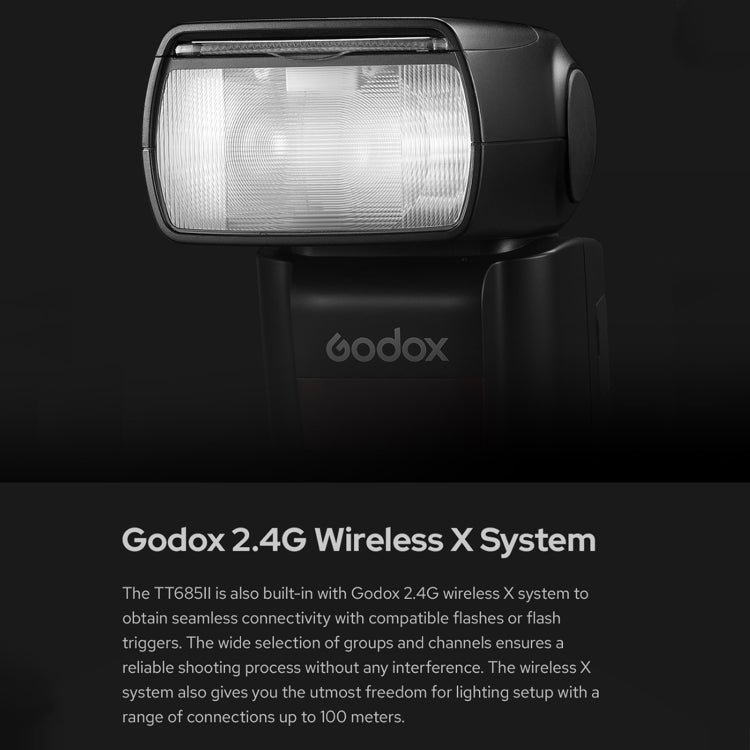 Godox TT685II-N 2.4GHz Wireless TTL HSS 1/8000s Flash Speedlite for Nikon (Black) - Shoe Mount Flashes by Godox | Online Shopping UK | buy2fix