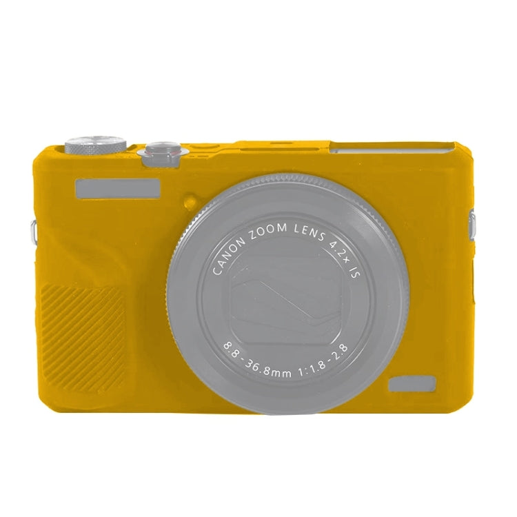 Soft Silicone Protective Case for Canon PowerShot G7 X Mark III / G7X III / G7X3(Yellow) - Camera Accessories by buy2fix | Online Shopping UK | buy2fix