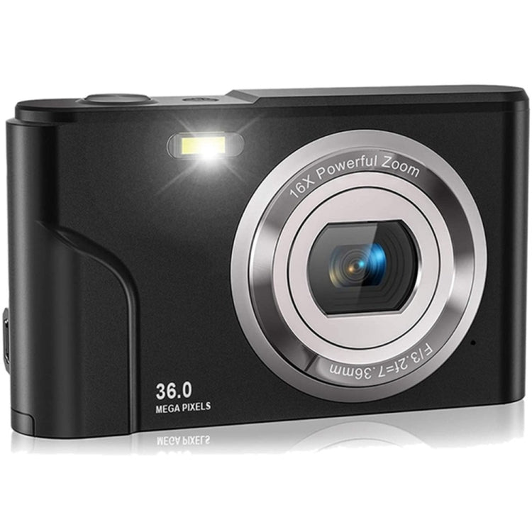 DC311 2.4 inch 36MP 16X Zoom 2.7K Full HD Digital Camera Children Card Camera, EU Plug(Black) - Consumer Electronics by buy2fix | Online Shopping UK | buy2fix