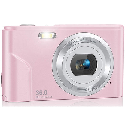 DC311 2.4 inch 36MP 16X Zoom 2.7K Full HD Digital Camera Children Card Camera, EU Plug(Pink) - Consumer Electronics by buy2fix | Online Shopping UK | buy2fix