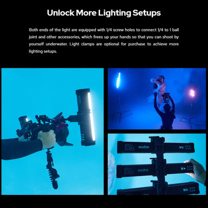 Godox WT60D Waterproof Tube Light  60cm White Light Photo Video Fill Light (US Plug) -  by Godox | Online Shopping UK | buy2fix