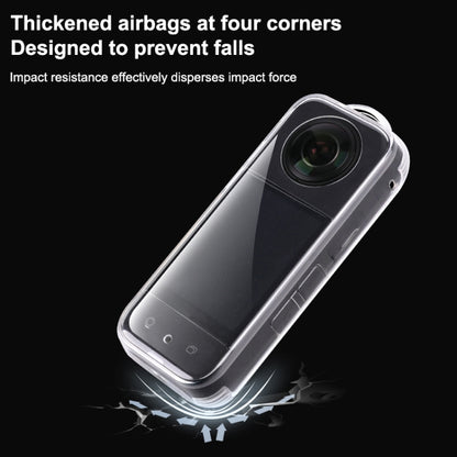 For Insta360 X3 Hollow Clear TPU Protective Case (Transparent) - Case & Bags by buy2fix | Online Shopping UK | buy2fix