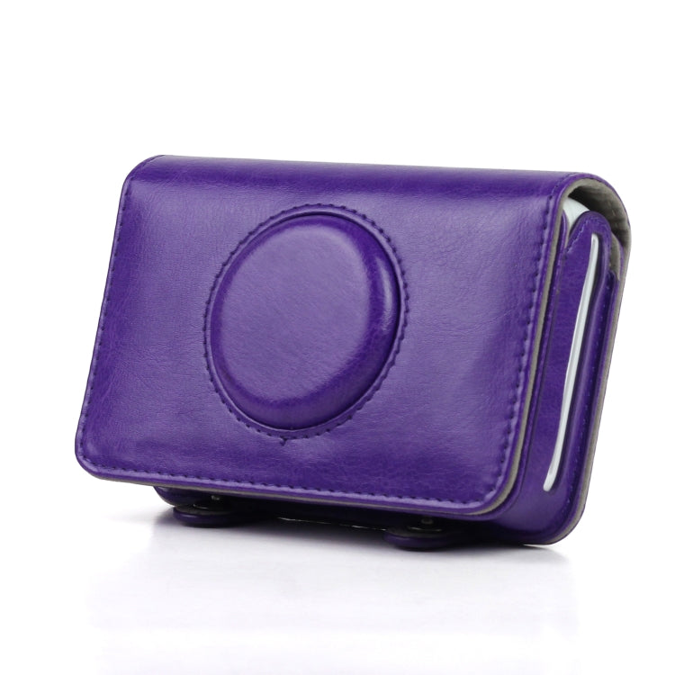 Solid Color PU Leather Case for Polaroid Snap Touch Camera (Purple) - Camera Accessories by buy2fix | Online Shopping UK | buy2fix