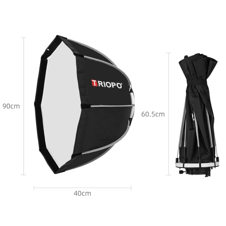 TRIOPO K90 90cm Speedlite Flash Octagon Parabolic Softbox Bowens Mount Diffuser for Speedlite - Camera Accessories by TRIOPO | Online Shopping UK | buy2fix