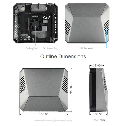 Waveshare Argon One M.2 Aluminum Case For Raspberry Pi 4, with M.2 Expansion Slot - Consumer Electronics by WAVESHARE | Online Shopping UK | buy2fix