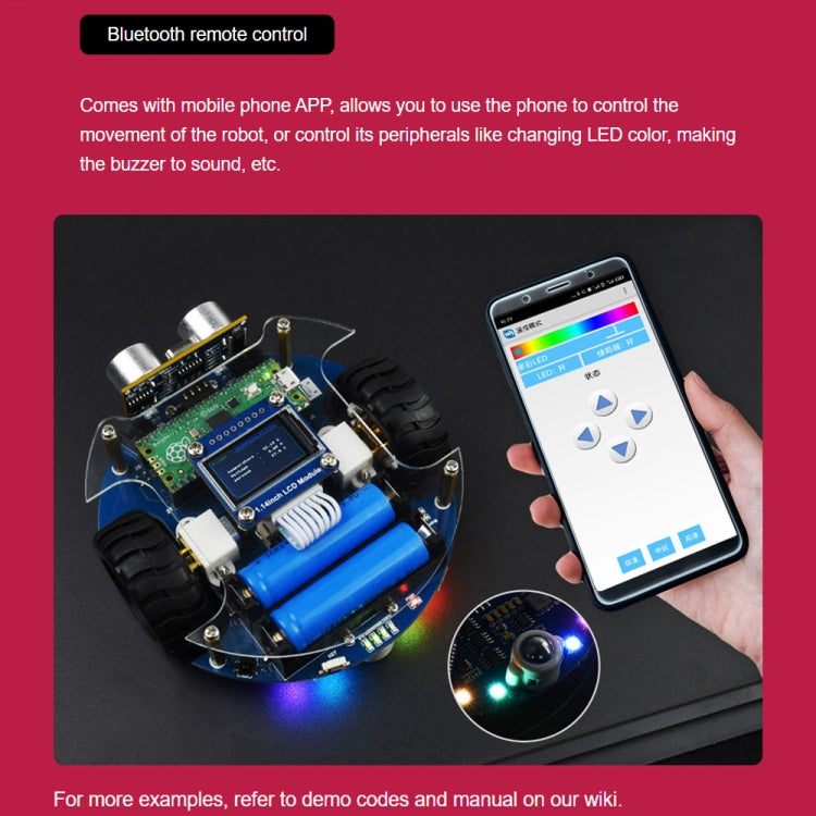 Waveshare PicoGo Mobile Robot, Based on Raspberry Pi Pico, Self Driving, Remote Control(EU Plug) - Consumer Electronics by WAVESHARE | Online Shopping UK | buy2fix