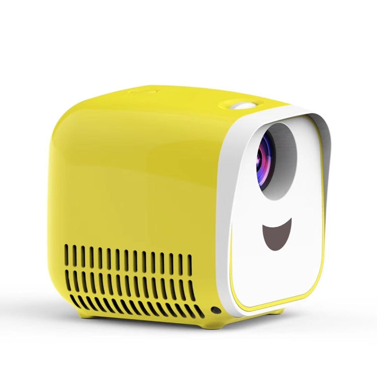 L1 Children Projector Mini LED Portable Home Speaker Projector, AU Plug(Yellow) - Consumer Electronics by buy2fix | Online Shopping UK | buy2fix