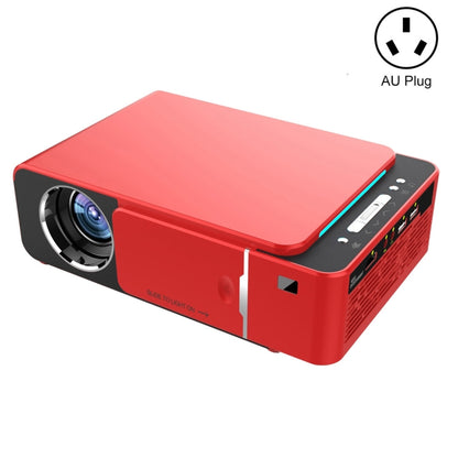 T6 3500ANSI Lumens 1080P LCD Mini Theater Projector, Standard Version, AU Plug (Red) - Consumer Electronics by buy2fix | Online Shopping UK | buy2fix