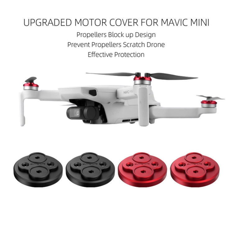 4 PCS Sunnylife Motor Metal Protection Cover for DJI Mavic Mini 1(Red) - Other by Sunnylife | Online Shopping UK | buy2fix