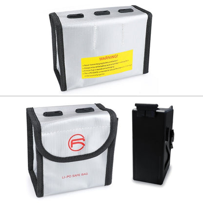 RCSTQ for DJI FPV Combo 2 x Batteries Li-Po Safe Explosion-proof Storage Bag(Silver) - Case & Bags by RCSTQ | Online Shopping UK | buy2fix