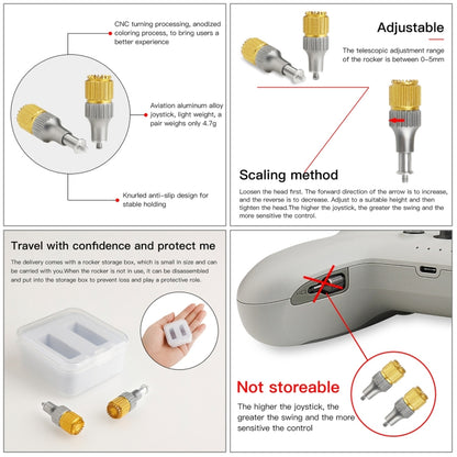 RCSTQ Two-color Retractable Thumb Rocker Joystick for DJI FPV Combo Drone Remote Control - DJI & GoPro Accessories by STARTRC | Online Shopping UK | buy2fix
