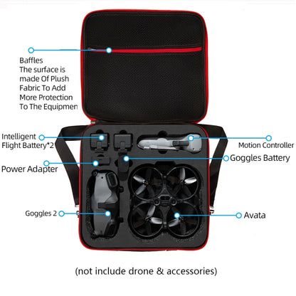 For DJI Avata Squad Shockproof Large Carrying Hard Case Shoulder Storage Bag, Size: 30 x 32 x 13.5cm - DJI & GoPro Accessories by buy2fix | Online Shopping UK | buy2fix