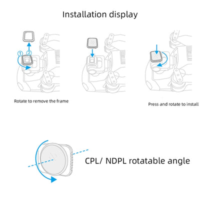 JSR Drone 3 in 1 Variable VND 2-5 Stop + VND 6-9 Stop + NIGHT Light Pollution Reduction Lens Filter for DJI MAVIC Air 2 - DJI & GoPro Accessories by JSR | Online Shopping UK | buy2fix