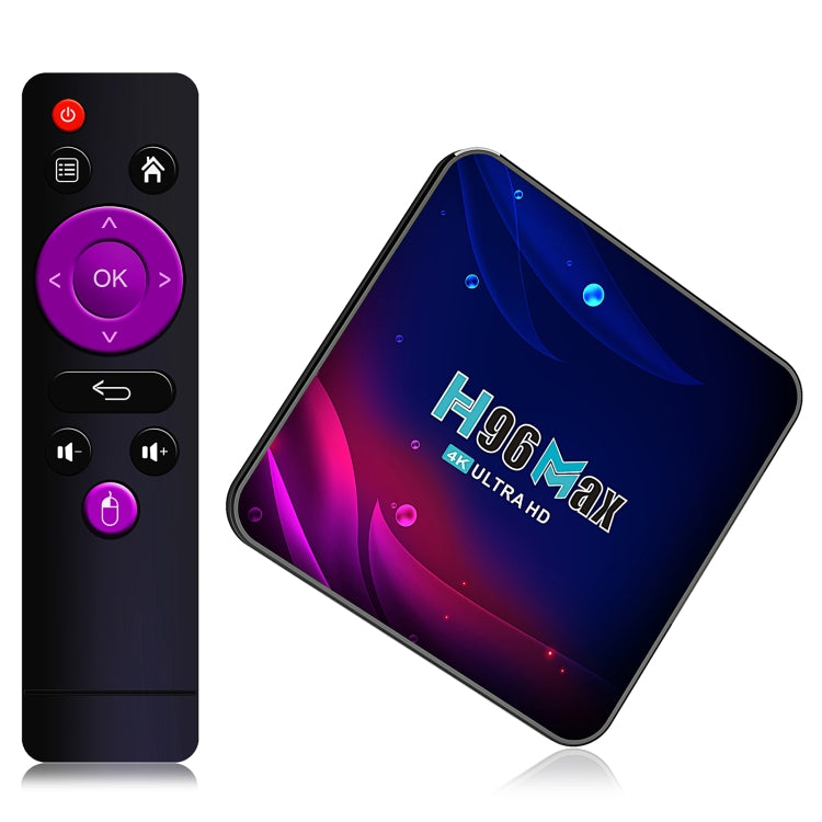 H96 Max V11 4K Smart TV BOX Android 11.0 Media Player with Remote Control, RK3318 Quad-Core 64bit Cortex-A53, RAM: 2GB, ROM: 16GB, Support Dual Band WiFi, Bluetooth, Ethernet, US Plug - Consumer Electronics by buy2fix | Online Shopping UK | buy2fix