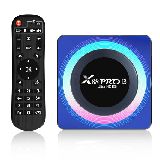 Acrylic X88 Pro 13 8K Ultra HD Android 13.0 Smart TV Box with Remote Control, RK3528 Quad-Core, 4G+32GB(EU Plug) - Others by buy2fix | Online Shopping UK | buy2fix