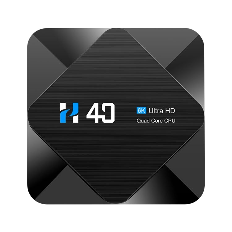 H40 4K Ultra HD Smart TV BOX Android 10.0 Media Player with Remote Control, Quad-core, RAM: 4GB, ROM: 64GB(UK Plug) - Amlogic S905 by buy2fix | Online Shopping UK | buy2fix