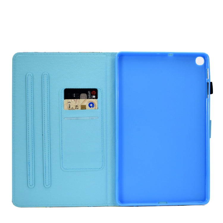 Colored Drawing Pattern Horizontal Flip PU Leather Case with Holder & Card Slots & Sleep / Wake-up Function for Galaxy Tab S5e 10.5 / T720 / T725(Color Quicksand) - Tab S5E 10.5 T720 / T725 by buy2fix | Online Shopping UK | buy2fix